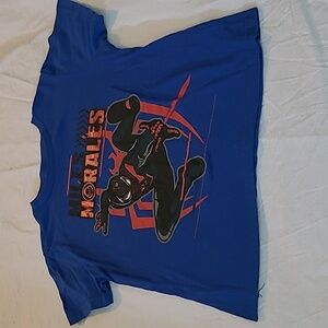 💥Marvel Boys Size XS Blue Short Sleeve Shirt Top